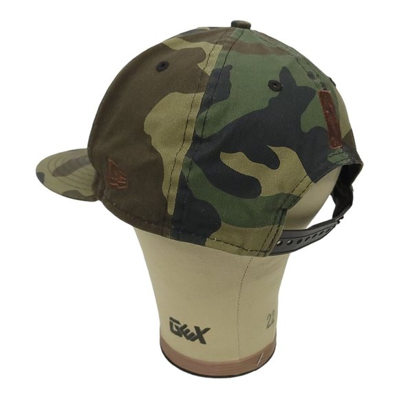 New Era 9Fifty Cleveland Cavaliers Camo Snapback Cap Trucker Basketball NBA Hat - Picture 8 of 12